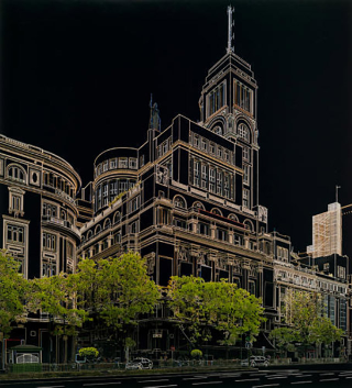 Illustration for article titled These Cool Architectural Pics Were Blacked Out With a Permanent Marker